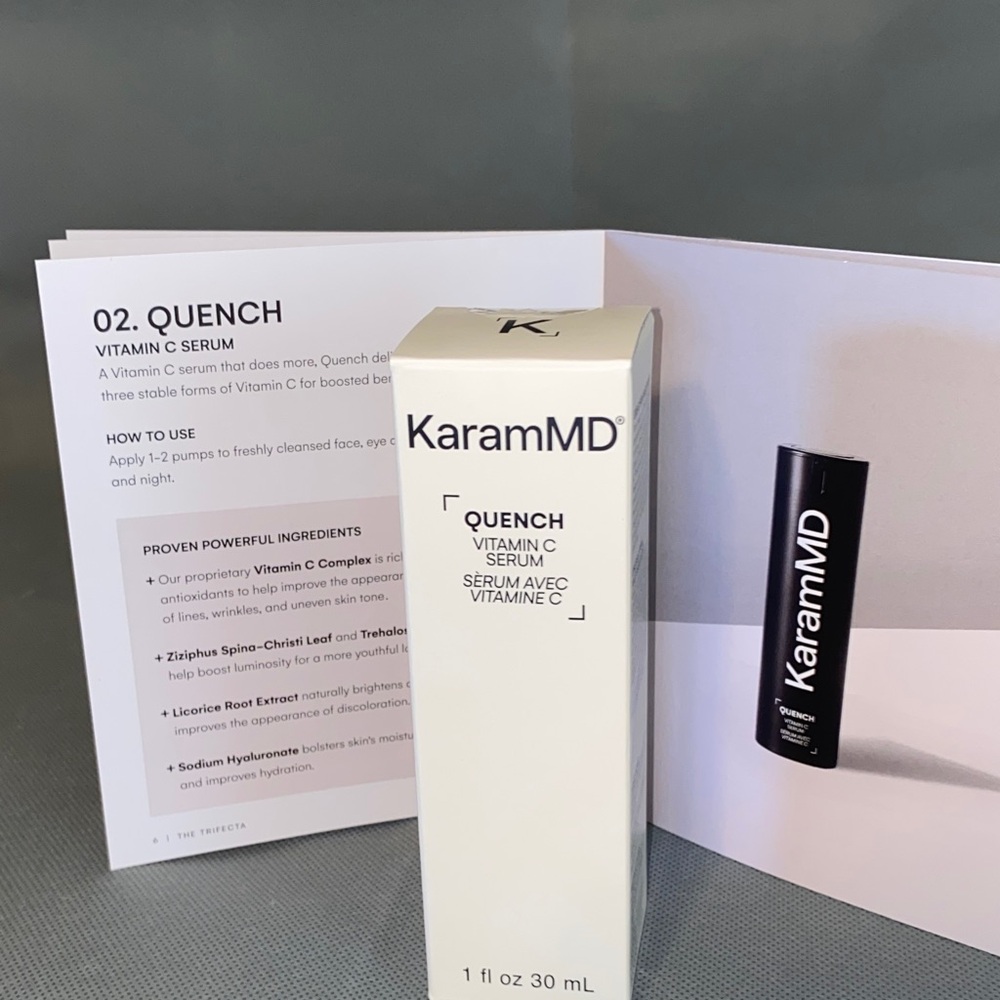 KaramMD Quench Vitamin C Serum Brand New in Box Opened for Pics Only
Step 2